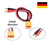 turnigy 4s 5000mah 40c 14 AWG Silikonkabel mit XT60 Anschluss und 4mm Goldkontaktstecker