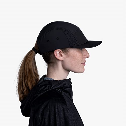 Buff Solid Black Gorra Run, Unisex Adulto, Multicolor, L/XL