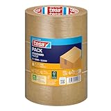 tesa tesapack STANDARD PAPER - Paketklebeband aus Papier - 56 Prozent...