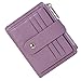 BTNEEU Homme Femme Porte Carte de Credit Cuir RFID Blocage Portefeuille Cuir Petit, Porte Carte Slim avec Poche à Monnaie, Petit Porte Monnaie Cuir avec 9 Emplacements de Carte (Violet)