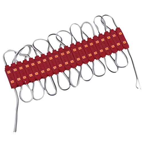 Image of Super Bright 200pcs 2835 2 LED Module Sign Light Red Waterproof Decorative Lights for Letter Sign Advertising Signs with Tape Backside (Red)