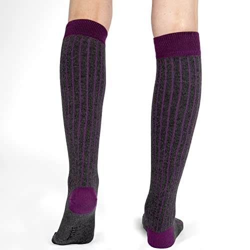 Image of Mysocks Unisex Extra Fine Combed Cotton Knee High Socks, Hand Linked Toe, Soft Latex Band