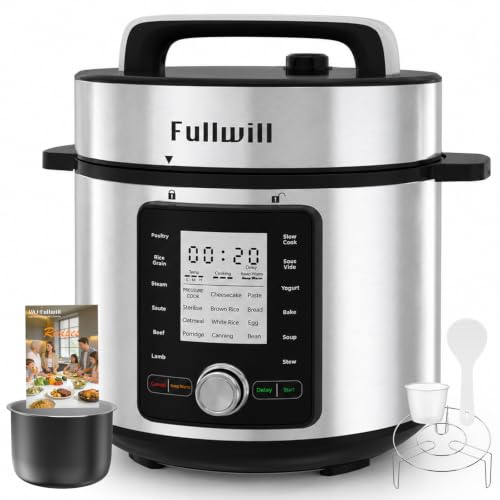 Image of Fullwill 8QT Electric Pressure Cooker,12-in-1 Multi Cooker,1200W