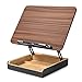 HUMANCOZY Book Stand with Storage, Book Holder for Reading Hands Free, Wooden Cookbook Stand for Kitchen Counter, Adjustable Reading Stand for Desk, Recipe Stand, Book Prop for Book Lovers