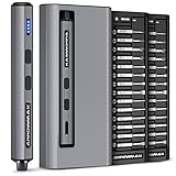 AM ARROWMAX Mini Electric Screwdriver, Precision Screwdriver Set w/ 28 Magnetic Bits, Red Dot, IF Wi