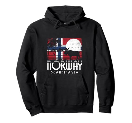 Norwegische Flagge Noreg Norge Skandinavien Norwegen Pullover Hoodie