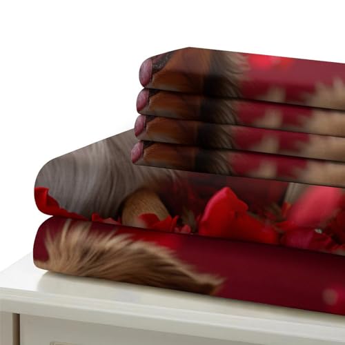 Housse de couette chien 3D SheepLe King 220x240 cm parure de lit microfibre ado
