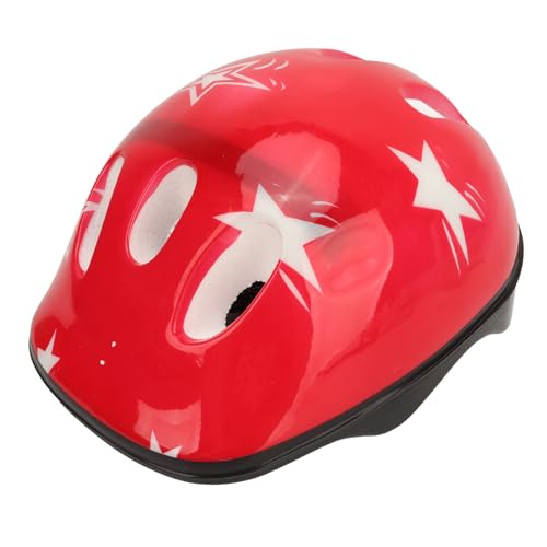 Dilwe Capacete de bicicleta infantil, capacete protetor de bicicleta de capacete para ciclismo para crianças pequenas com espuma absorvente (vermelho)