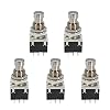 E Support™ 5 X 3PDT 9 Pins Box Stomp Gitaareffect Pedaal Voetschakelaar True Bypass metaal zwart