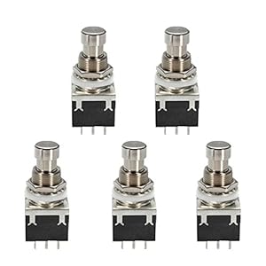 E Support™ 5 X 3PDT 9 Pins Box Stomp Gitaareffect Pedaal Voetschakelaar True Bypass metaal zwart