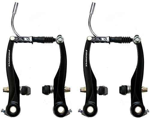 Promax Fahrrad Bremskörper V-Brake Bremsen Set Aluminium schwarz