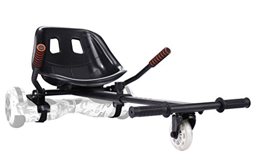 yabbay HoverKart, Silla de Carreras y Rueda PU Duradera - Hover Kart Compatible con Hoverboards de 6.5”,8”,10”