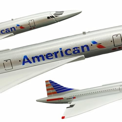 Bswath Plane Model American Airways Concorde Model Airplane Metal Plane Die-cast Alloy Airplanes for Gift and Collection - Image 4