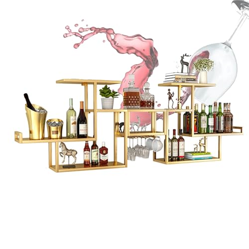 Support à verres à vin suspendu pour libérer de la place sur le comptoir