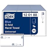 Das Falthandtuch mit dem Fokus auf dem Preis-Leistungs-Verhältnis: Papierhandtücher in Universal Qualität, passend für unser H3 Papierhandtuchspender-System von Tork