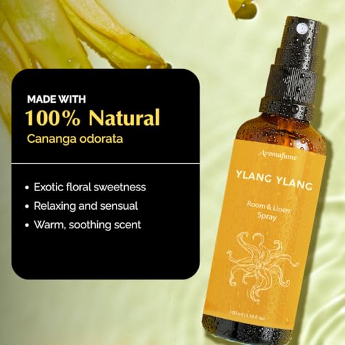 Image of Ylang Ylang Air Freshener Spray for Room, Linen & Pillow 100ml by Aromafume