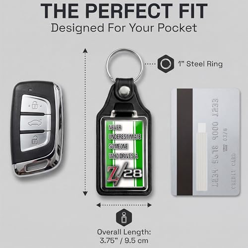 Image of Brotherhood Car Key Chain for Camaro - Classic Models Keychain for Men and Women Gift Key Ring - -