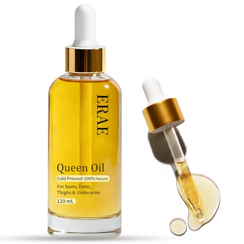 Erae Queen Oil Face & Body Oil - Bakuchiol Camellia Japonica Sea Buckthorn & Evening Primrose Oil - Radiant-Looking Skin For Crepey Skin Firming & Hydrating Treatment - 4 Fl oz
