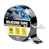 SIKEDEPRO Self-Fusing Silicone Tape 1' x 33' x 20mil Black, Waterproof & Heat-Resistant Rubber Repair Tape – No Residue, Electrical Insulating, Chemical Resistant for Automotive, Plumbing & Outdoor