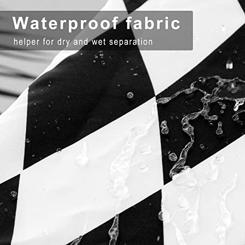 Lahayoo Shower Curtain For Bathroom Black And White Shower Curtains Waterproof Fabric Artistic Abstract Pattern Shower Curtain Durable And Washable With Hooks (Checkered, 72"X72") #TOP5