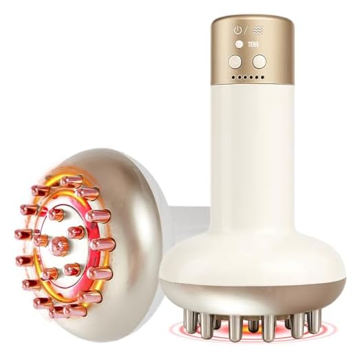 Paiaito Lymphatic Drainage Massager & Anti Cellulite Massage Tool, Reduce Stretch Marks & Cellulite, for Legs, Arms & Belly, Body Sculpting Machine with Light, Heat & Vibration,White