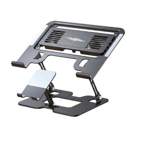 Soporte para computadora portátil con ventilador de refrigeración por semiconductores y luces RGB