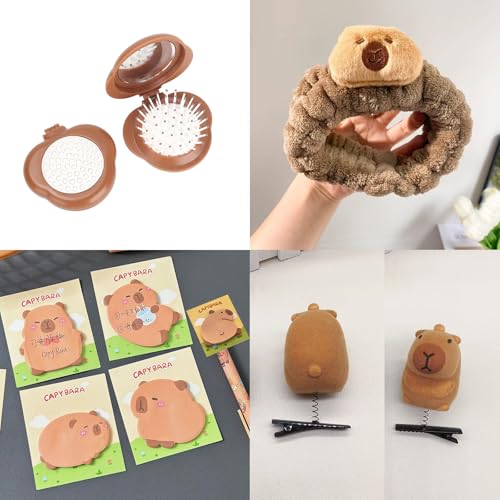 صندوق مكفوفين من ادفنت كاليندر 24 يوم للكريسماس، العاب غامضة مع سلسلة مفاتيح كرتونية وملصقات وشارات وابازيم حذاء ومشبك شعر، هدية عيد ميلاد مثالية للبنات والاولاد (كابيبارا)