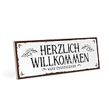 Wandschild, Wanddeko, Türschild aus Holz mit Spruch, Zitat, für die Wohnung, shabby chic, retro, vintage