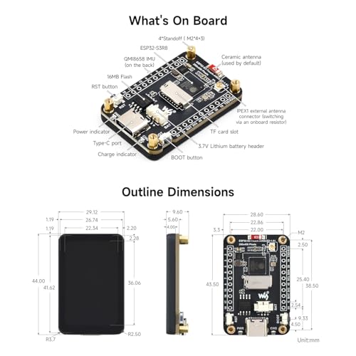 Écran ESP32-S3 tactile AMOLED 1.64 haute résolution à interface QSPI rapide - 7