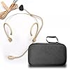 Replacement Headset Microphone for Singing Shure QLXD1 Wireless Bodypack Transmitter Wireless Headworn System, Adjustable Headmic, Cardioid with Carrying Case, Beige #1