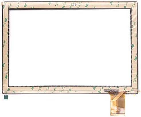 Full view of the back of the SRJTEK digitizer panel with adhesive and flex cable