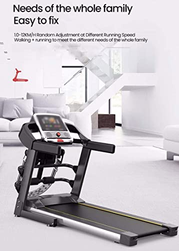 Image of Treadmill, ltifunctional ldable ectric eadmill ofessional m me Lent ock-Absorbing eadmill fi uetooth dio Inch D reen 12 /H, gnetic fety ck