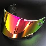 【Protección eficaz】La visera del casco de motocicleta cuenta con protección UV, tratamiento antivaho y antirrayas, lo que la hace más fiable, duradera y práctica para una conducción segura.