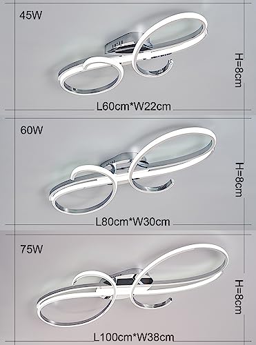 Plafonnier LED de table à manger dimmable 75W pour éclairage intérieur - 6
