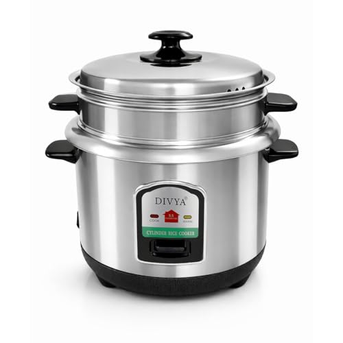 Rice Cooker Buying Guide: How to Choose 9 DIVYA Stainless Steel 1.0 L Cylinder Electric Rice Cooker & Steam...