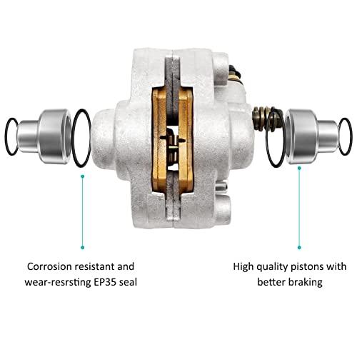 Rear Brake Caliper Assembly For Polaris Scrambler 400 500 Trail Boss 325 330 Magnum 325 500 Trail Blazer 250 400 Xpedition 325 425 Xplorer 250 400 Sport 400,Oem# 1910691 1910449 1910367 1910270 #TOP3