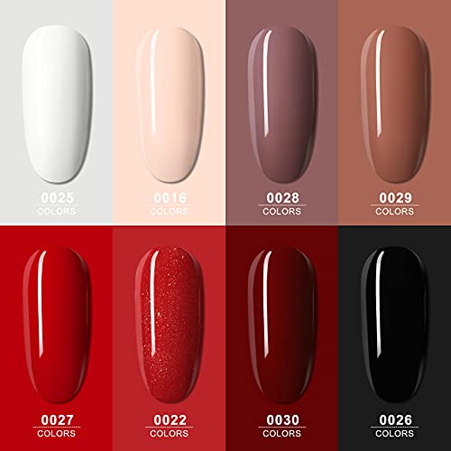 COSCELIA UV Nagellack,gelnägel set mit led uv lampe für gelnägel bastelset gel nagellack weihnachtsdeko maniküre set… – Bild 2