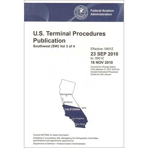 FAA IFR Terminal Procedures Bound Southwest (SW-3) Vol 3 of 4 (Always Current Edition)