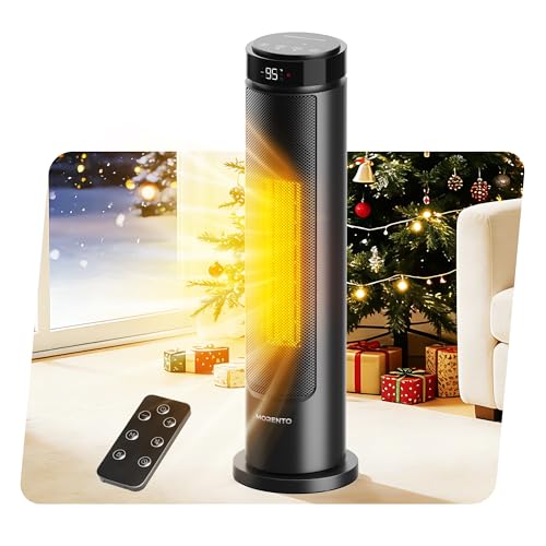 MORENTO 1500W Ceramic Space Heater with Remote