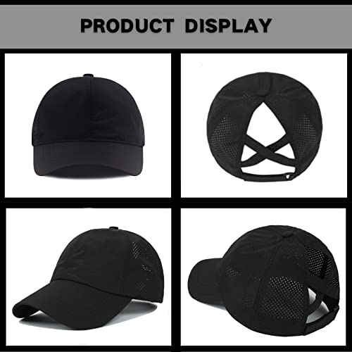 Image of Quick Dry Fit Baseball Cap - Water Repellent Sun Hat for Fishing, Running, Hiking, Golf, Surfing, Sailing, Boating
