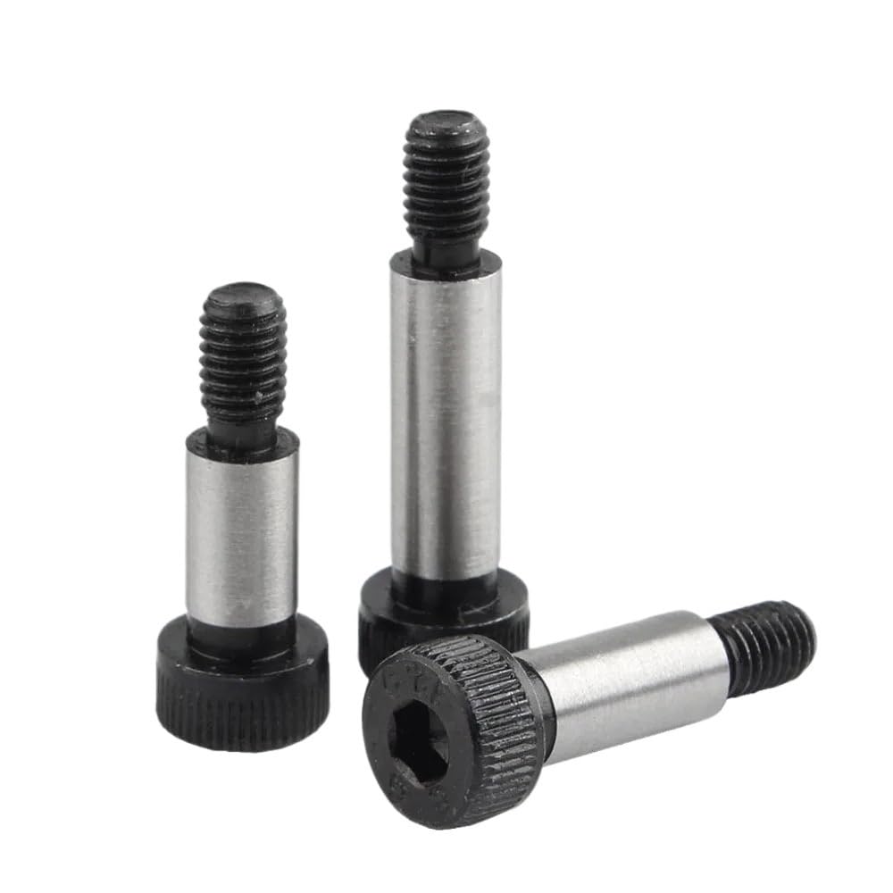 Tornillos Perno, Tornillos de Hombro M5-M10, diámetro de Hombro 6-12 mm, Cabeza Hueca Hexagonal, Pernos de Acero de aleación de Grado 12.9(80mm,M10 Shoulder dia12mm)