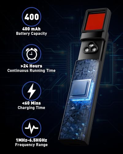 Mieaoll Hidden Camera Detector, Anti Spy Rf Signal Scanner, Portable Bug And Gps Tracker Detector thumb #2