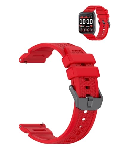 Correa de silicona para Garmin Venu X1, banda deportiva roja miniatura 1