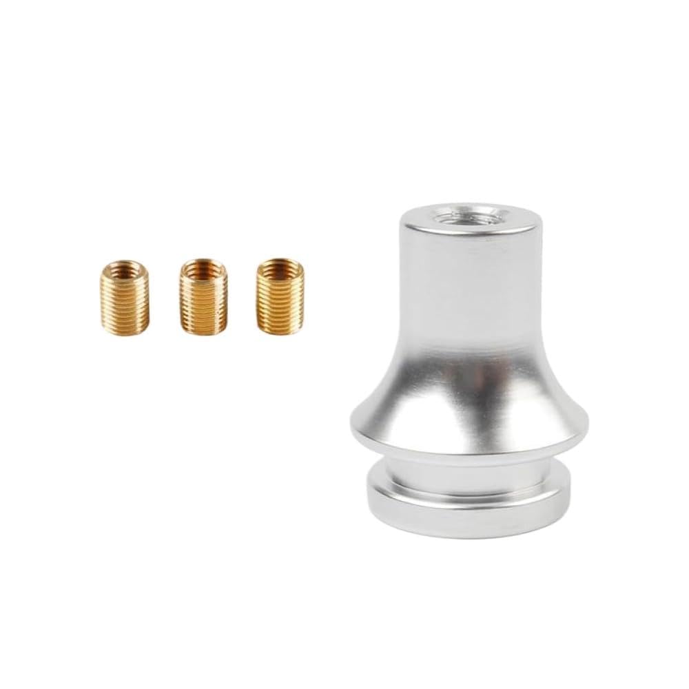 CloudburstVoltix Thread Shift Knob Boot Retainer Adapter M10X1.5 M10X1.25 M12X1.25 Compatibl(Silver)