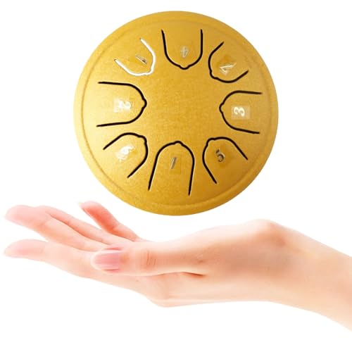 Steel Tongue Drum para Jardín 8 Notas 4.5 Pulgadas miniatura 2
