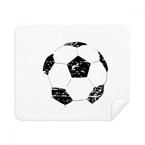 Suede tissu de nettoyage football écran lunettes téléphone 2Pcs