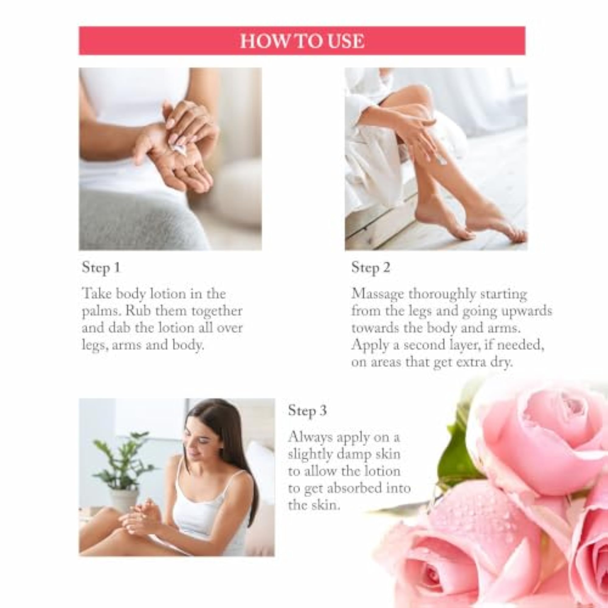 Rose Body Lotion with Rose Water & Beetroot Extract