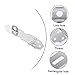 Accessories 20pcs Duty Cabinet Door Sliding Locking Stainless Tool Lock Cupboard Push Barn Cabints Drawer Steel Clasp Cage Angle Staple Furniture Windows Hasp Inch Safety Bolt Padlock(Silver,8.5X2cm)