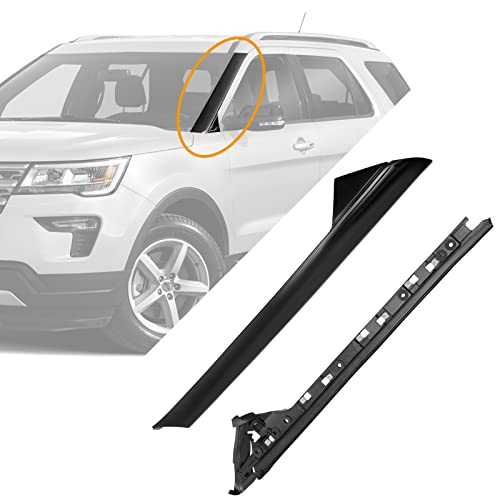 A-Pillar Trim Molding Windshield Set, Compatible with 2011-2019 Ford Explorer, Left & Right, Outer & Inner, 926450 926451, Window Trim Moulding BB5Z7803145AA BB5Z7803144AA BB5Z7803137AA BB5Z7803136AA by Gledewen - Image 6