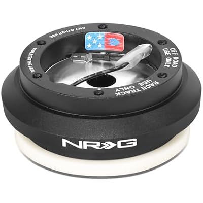 NRG Innovations NRG-SRK-110H Racing Style, Steering Wheel Quick Release Short Hub Adapter, 6 X 70mm Bolt Pattern, Black Body